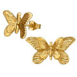 Double Winged Butterfly - 316L Surgical Grade Stainless Steel Stainless Steel Ear studs SD49960