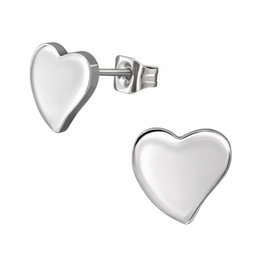 Heart - 316L Surgical Grade Stainless Steel Stainless Steel Ear studs SD49977