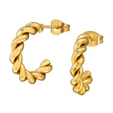 Twisted Rope - 316L Surgical Grade Stainless Steel Stainless Steel Ear studs SD49989