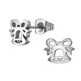 Christmas Bell - 316L Surgical Grade Stainless Steel Stainless Steel Ear studs SD50037