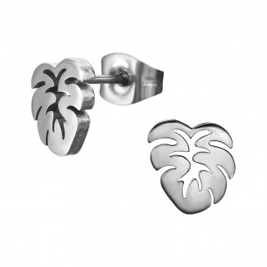 Oak Leaf - 316L Surgical Grade Stainless Steel Stainless Steel Ear studs SD50039