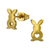 Heart Cut Out Bunny - 316L Surgical Grade Stainless Steel Stainless Steel Ear studs SD50045