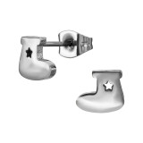Christmas Stocking With Star - 316L Surgical Grade Stainless Steel Stainless Steel Ear studs SD50046