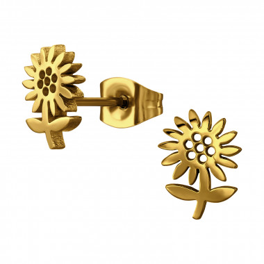 Sunflower - 316L Surgical Grade Stainless Steel Stainless Steel Ear studs SD50056