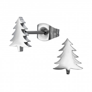 Christmas Tree - 316L Surgical Grade Stainless Steel Stainless Steel Ear studs SD50057
