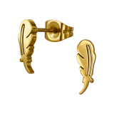 10mm Feather - 316L Surgical Grade Stainless Steel Stainless Steel Ear studs SD50127