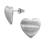 14mm Curved Heart - 316L Surgical Grade Stainless Steel Stainless Steel Ear studs SD50132
