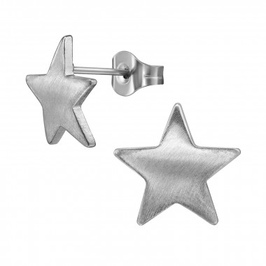 12mm Curved Star - 316L Surgical Grade Stainless Steel Stainless Steel Ear studs SD50134