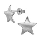 12mm Curved Star - 316L Surgical Grade Stainless Steel Stainless Steel Ear studs SD50134