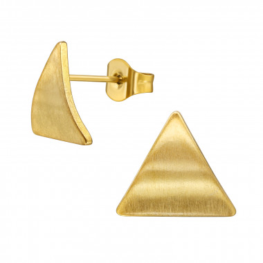 11mm Curved Triangle - 316L Surgical Grade Stainless Steel Stainless Steel Ear studs SD50139