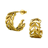 16mm Leaf - 316L Surgical Grade Stainless Steel Stainless Steel Ear studs SD50148