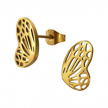 14mm Butterfly - 316L Surgical Grade Stainless Steel Stainless Steel Ear studs SD50173