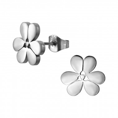 Five-Petal Flower - 316L Surgical Grade Stainless Steel Stainless Steel Ear studs SD50174