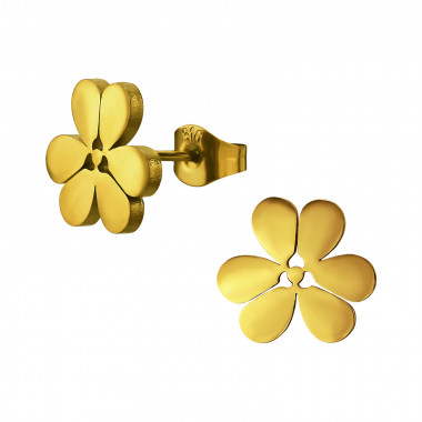 Five-Petal Flower - 316L Surgical Grade Stainless Steel Stainless Steel Ear studs SD50175