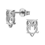 9mm Owl - 316L Surgical Grade Stainless Steel Stainless Steel Ear studs SD50234