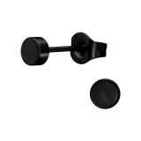 4mm Round Black - 316L Surgical Grade Stainless Steel Stainless Steel Ear studs SD50240