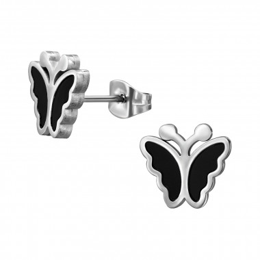 11mm Butterfly - 316L Surgical Grade Stainless Steel Stainless Steel Ear studs SD50253