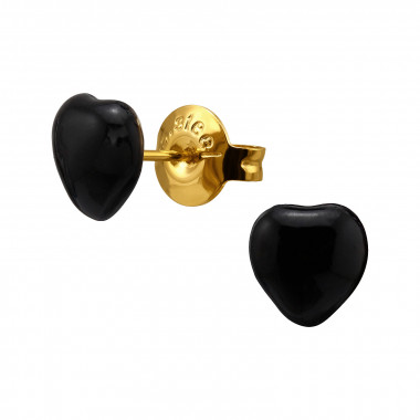 3D Heart - 316L Surgical Grade Stainless Steel Stainless Steel Ear studs SD50355