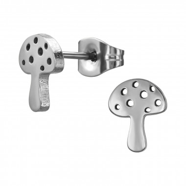 Mushroom - 316L Surgical Grade Stainless Steel Stainless Steel Ear studs SD50356