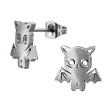 Cartoon-Like Bat - 316L Surgical Grade Stainless Steel Stainless Steel Ear studs SD50361