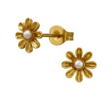7.5Mm Eight Petal Flower - 316L Surgical Grade Stainless Steel Stainless Steel Ear studs SD51430