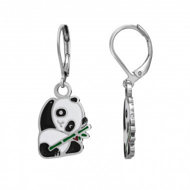 Seated Panda With Bamboo Lever Back - 316L Surgical Grade Stainless Steel  SD51457