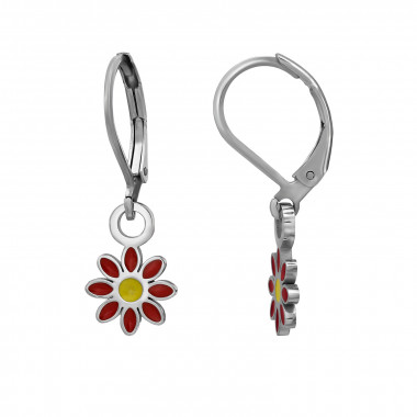 Blossoming Flower Lever Back - 316L Surgical Grade Stainless Steel  SD51467