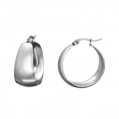 25mm - 316L Surgical Grade Stainless Steel Stainless Steel Earrings SD49785
