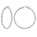 40mm - 316L Surgical Grade Stainless Steel Stainless Steel Earrings SD49945