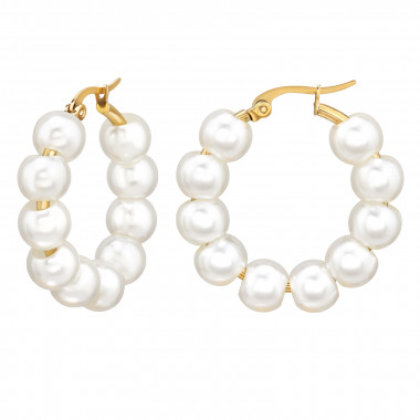 30mm - 316L Surgical Grade Stainless Steel Stainless Steel Earrings SD49947