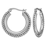 Rope Twist - 316L Surgical Grade Stainless Steel Stainless Steel Earrings SD49987 Rope Twist - 316L Surgical Grade Stainless Steel Stainless Steel Earrings SD49987