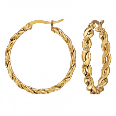 25mm Chain Link - 316L Surgical Grade Stainless Steel Stainless Steel Earrings SD49991