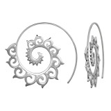 40mm Filigree - 316L Surgical Grade Stainless Steel Stainless Steel Earrings SD50155