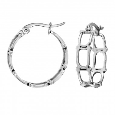 22mm - 316L Surgical Grade Stainless Steel Stainless Steel Earrings SD50164