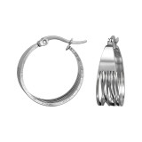 22mm - 316L Surgical Grade Stainless Steel Stainless Steel Earrings SD50166