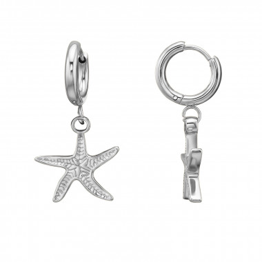 15mm Dangling Starfish - 316L Surgical Grade Stainless Steel Stainless Steel Earrings SD51269