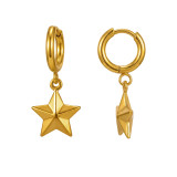 15mm Star - 316L Surgical Grade Stainless Steel Stainless Steel Earrings SD51272
