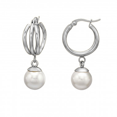 20mm Triple Wired - 316L Surgical Grade Stainless Steel Stainless Steel Earrings SD51274