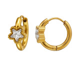 Star Gold Color - 316L Surgical Grade Stainless Steel Stainless Steel Earrings SD51278