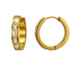 4X20Mm Hoop Gold Color - 316L Surgical Grade Stainless Steel Stainless Steel Earrings SD51287