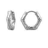 13mm Bamboo - 316L Surgical Grade Stainless Steel Stainless Steel Earrings SD51290