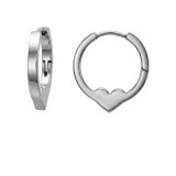 19.5Mm Heart - 316L Surgical Grade Stainless Steel Stainless Steel Earrings SD51295