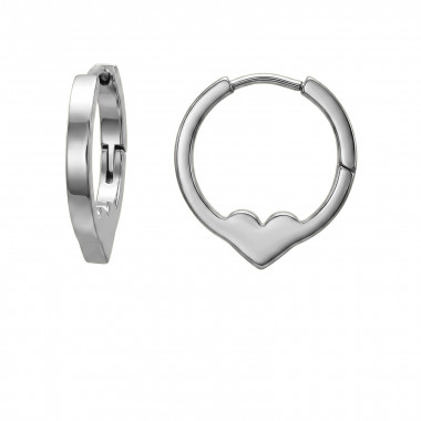 19.5Mm Heart - 316L Surgical Grade Stainless Steel Stainless Steel Earrings SD51295
