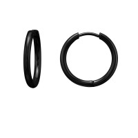 2X14Mm Black Color - 316L Surgical Grade Stainless Steel Stainless Steel Earrings SD51558 2X14Mm Black Color - 316L Surgical Grade Stainless Steel Stainless Steel Earrings SD51558