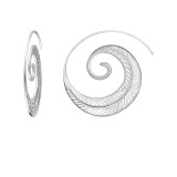 40mm Filigree Spiral - 316L Surgical Grade Stainless Steel Stainless Steel Earrings SD51565