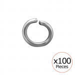 0.8X5Mm Open Hoop X10 - 316L Surgical Grade Stainless Steel Stainless Steel Necklace SD51077