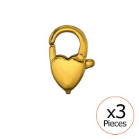 Heart 5X12Mm Lobster Clasp Gold Color - 316L Surgical Grade Stainless Steel Stainless Steel Necklace SD51081 Heart 5X12Mm Lobster Clasp Gold Color - 316L Surgical Grade Stainless Steel Stainless Steel Necklace SD51081