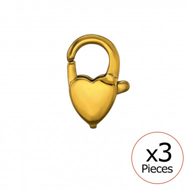 Heart 5X12Mm Lobster Clasp Gold Color - 316L Surgical Grade Stainless Steel Stainless Steel Necklace SD51081