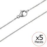 O-Shape - 316L Surgical Grade Stainless Steel Stainless Steel Necklace SD51254