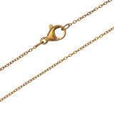 O-Shape Gold Color - 316L Surgical Grade Stainless Steel Stainless Steel Necklace SD51255 O-Shape Gold Color - 316L Surgical Grade Stainless Steel Stainless Steel Necklace SD51255